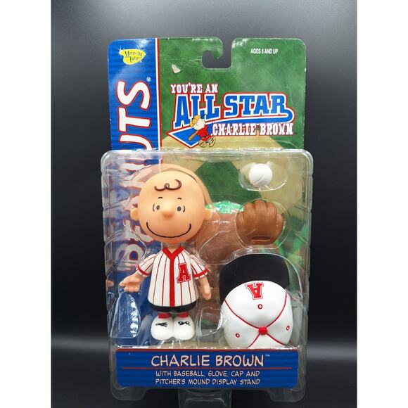 Memory Lane Other - 35)Memory Lane Charlie Brown You’re An All Star Baseball Action Figure NEW